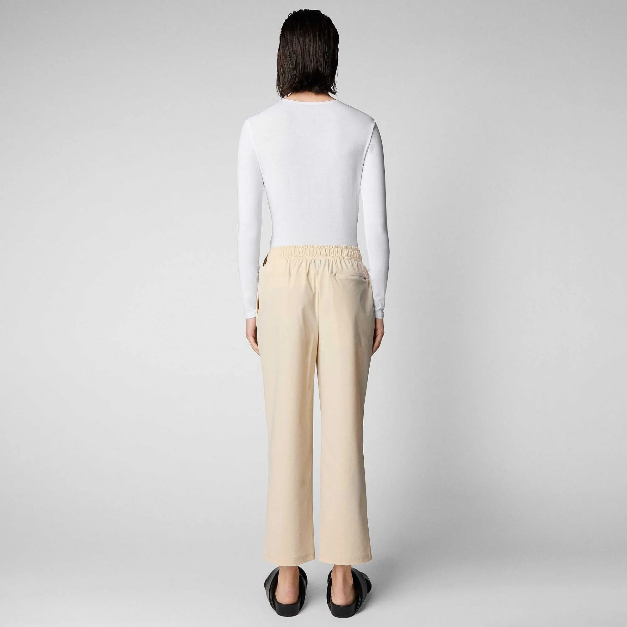 Pantaloni & Gonne^Save The Duck Pantaloni Donna Milan Beige Crema