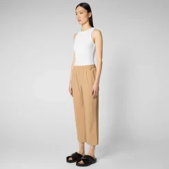 Pantaloni & Gonne^Save The Duck Pantaloni Donna Milan Beige Biscotto