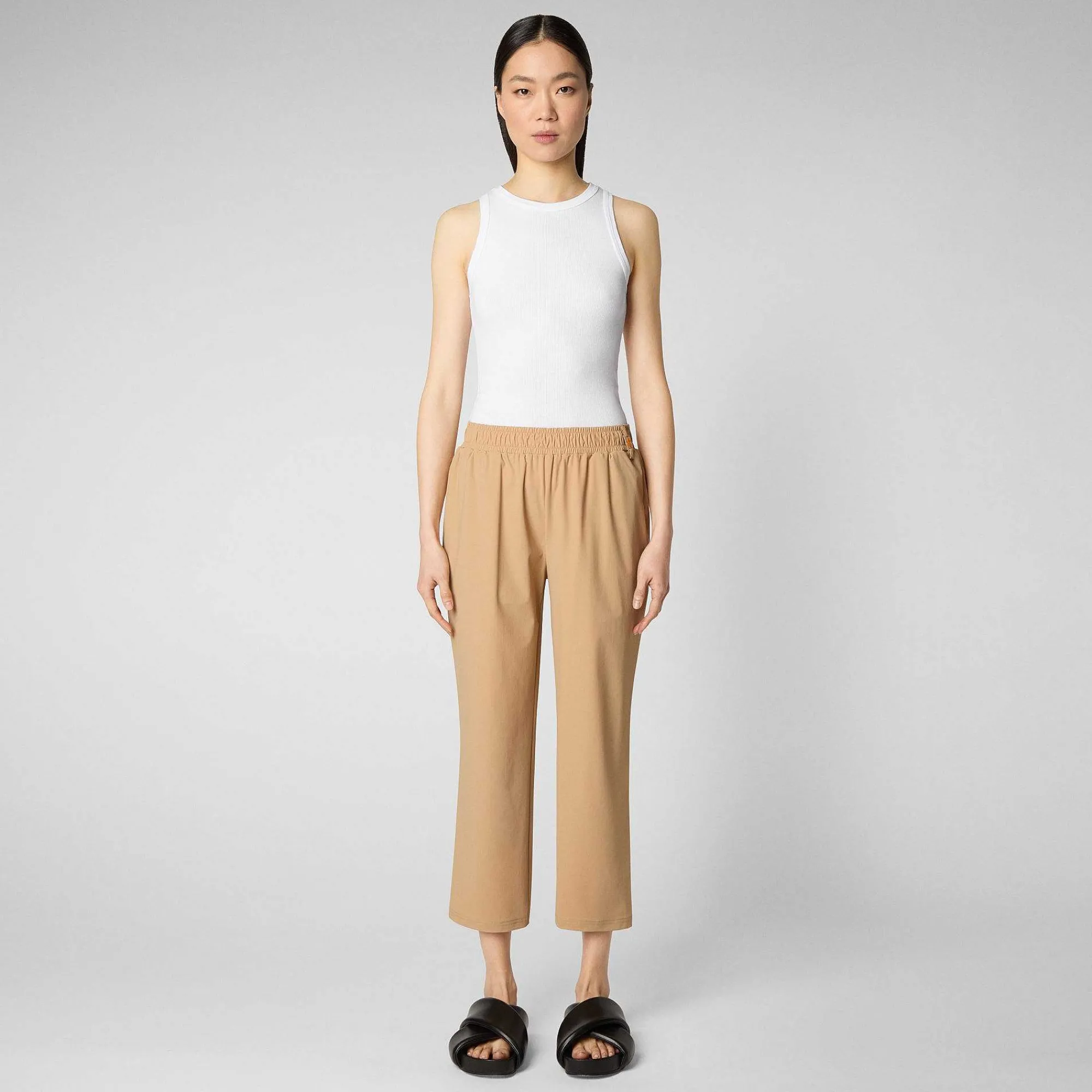 Pantaloni & Gonne^Save The Duck Pantaloni Donna Milan Beige Biscotto
