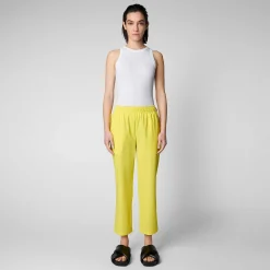 Pantaloni & Gonne^Save The Duck Pantaloni Donna Milan Giallo Sole