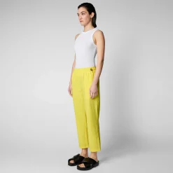 Pantaloni & Gonne^Save The Duck Pantaloni Donna Milan Giallo Sole