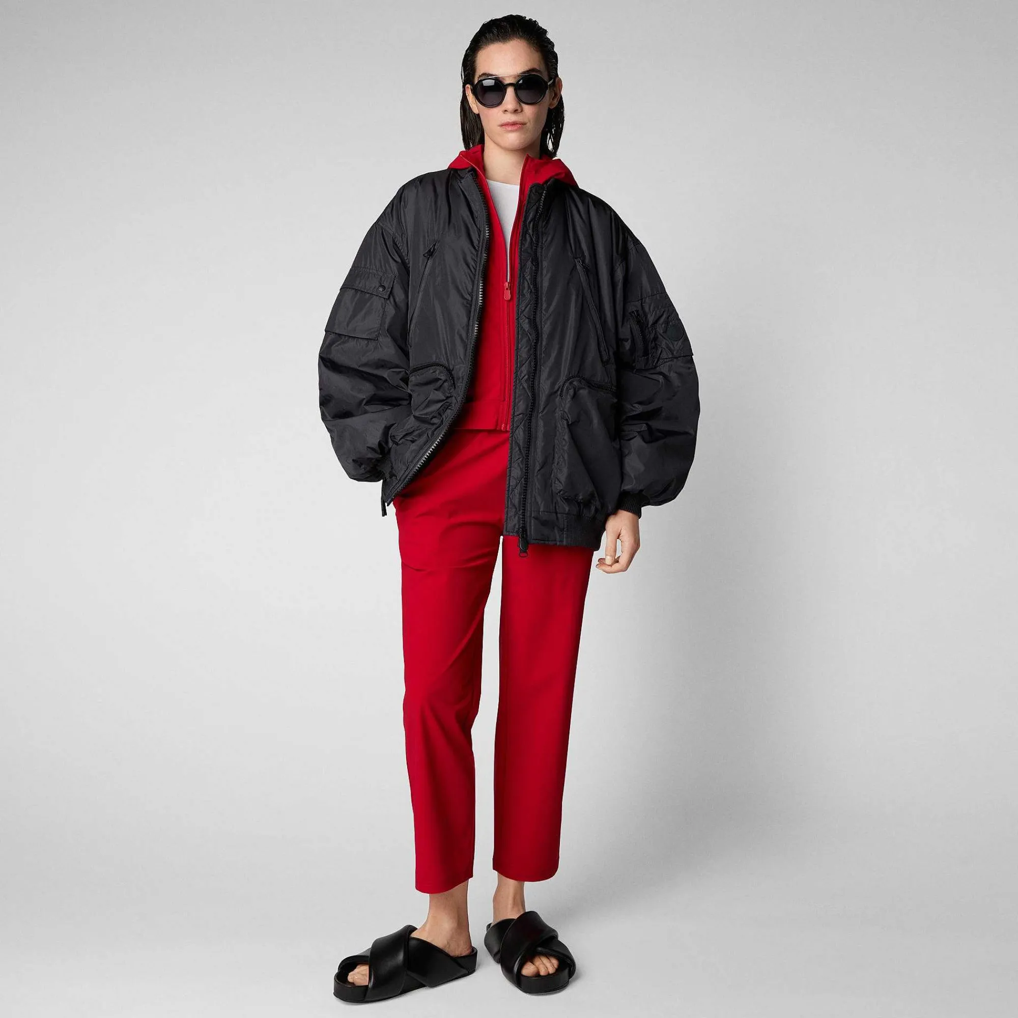 Pantaloni & Gonne^Save The Duck Pantaloni Donna Milan Rosso Pomodoro