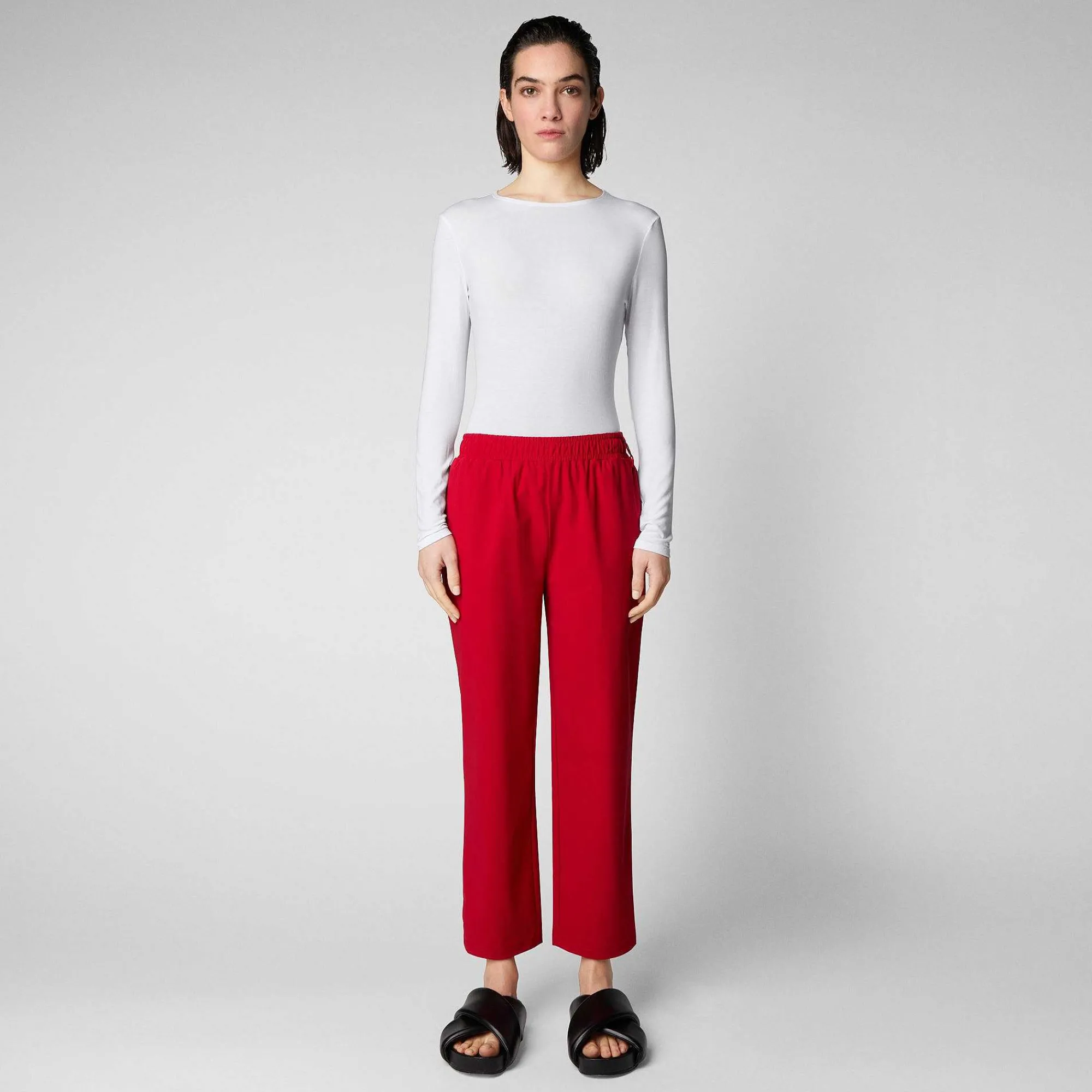Pantaloni & Gonne^Save The Duck Pantaloni Donna Milan Rosso Pomodoro