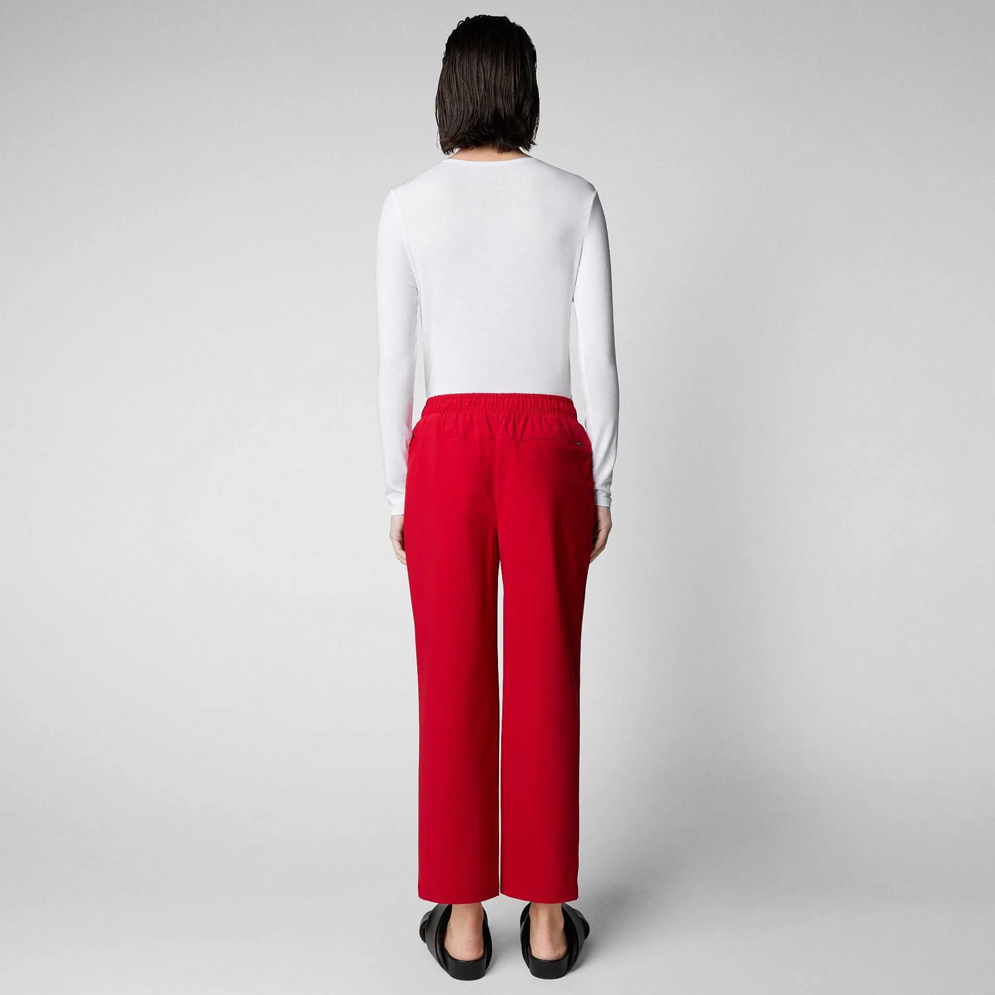 Pantaloni & Gonne^Save The Duck Pantaloni Donna Milan Rosso Pomodoro