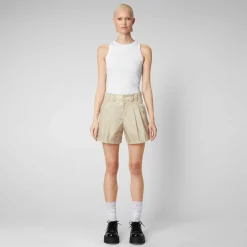 Pantaloni & Gonne^Save The Duck Pantaloni Donna Noy Beige Crema
