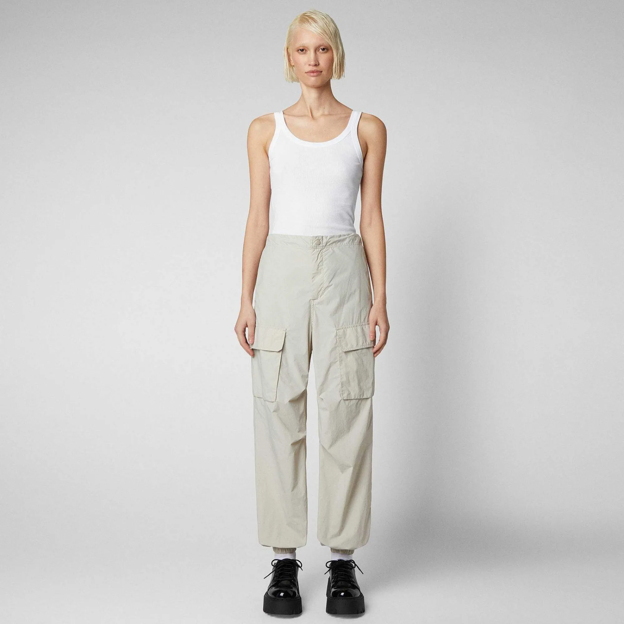 Pantaloni & Gonne^Save The Duck Pantaloni Unisex Tru Beige Chiaro