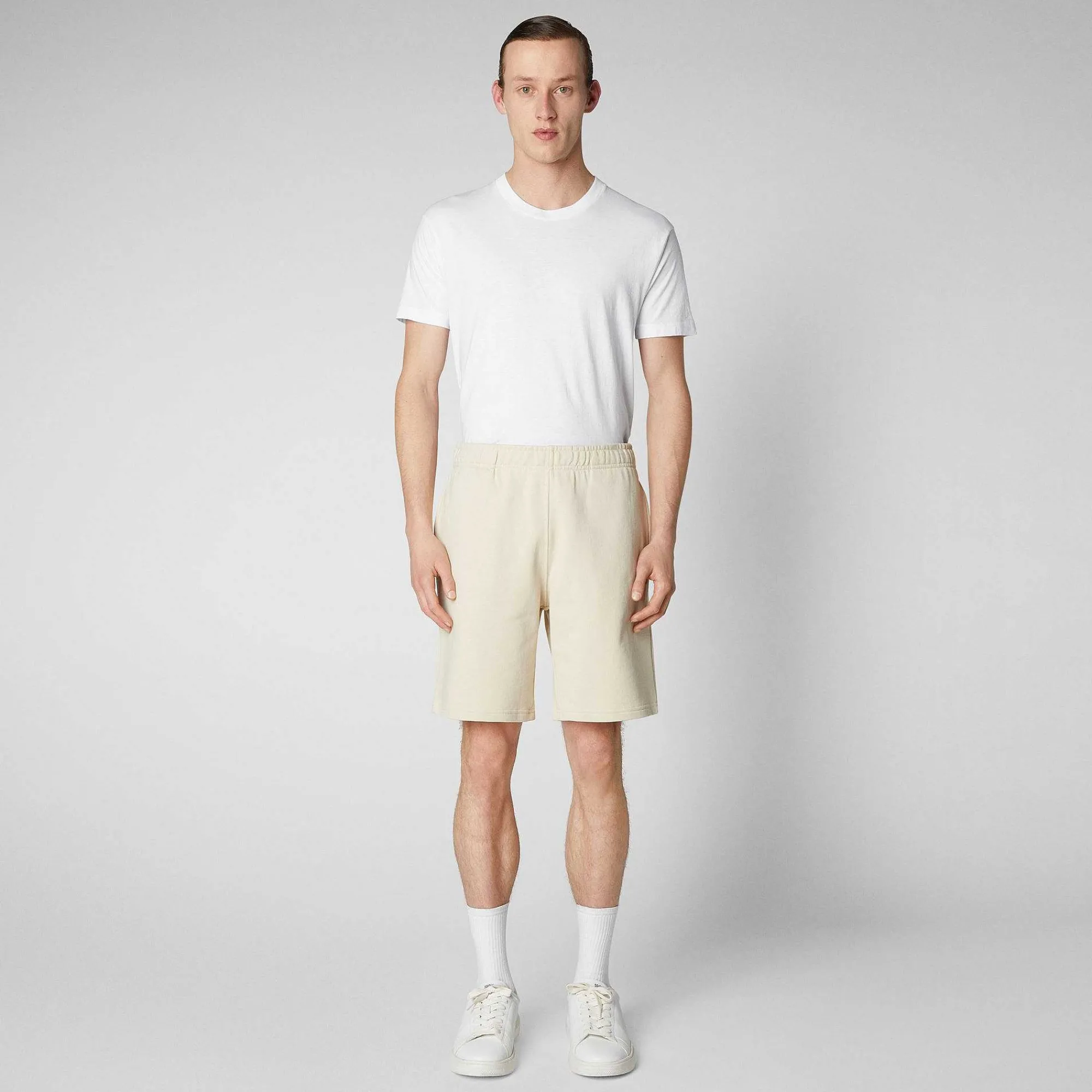 Pantaloni^Save The Duck Pantaloni Uomo Rayun In Beige Crema