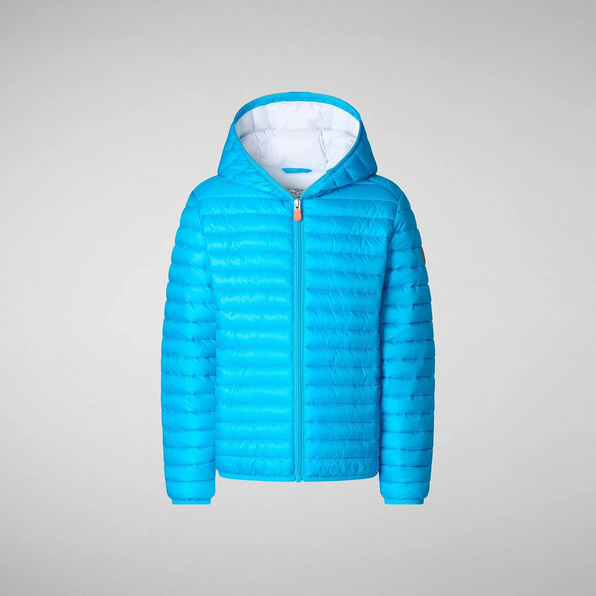 Piumini Animal-Free^Save The Duck Piumino Animal Free Bambino Gillo Azzurro Fluo