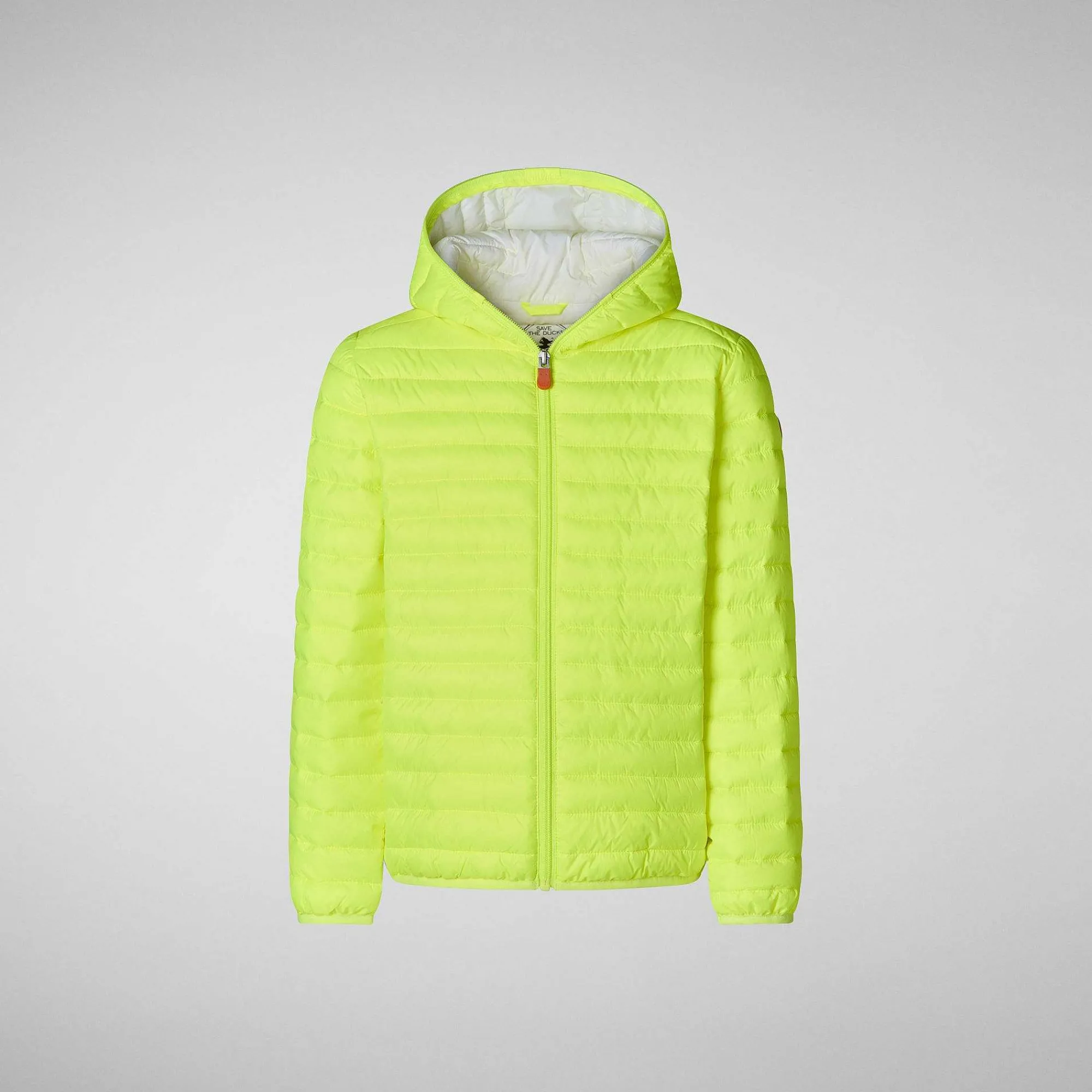 Piumini Animal-Free^Save The Duck Piumino Animal Free Bambina Katie Giallo Fluo