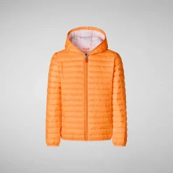 Piumini Animal-Free^Save The Duck Piumino Animal Free Bambina Katie Arancione Fluo