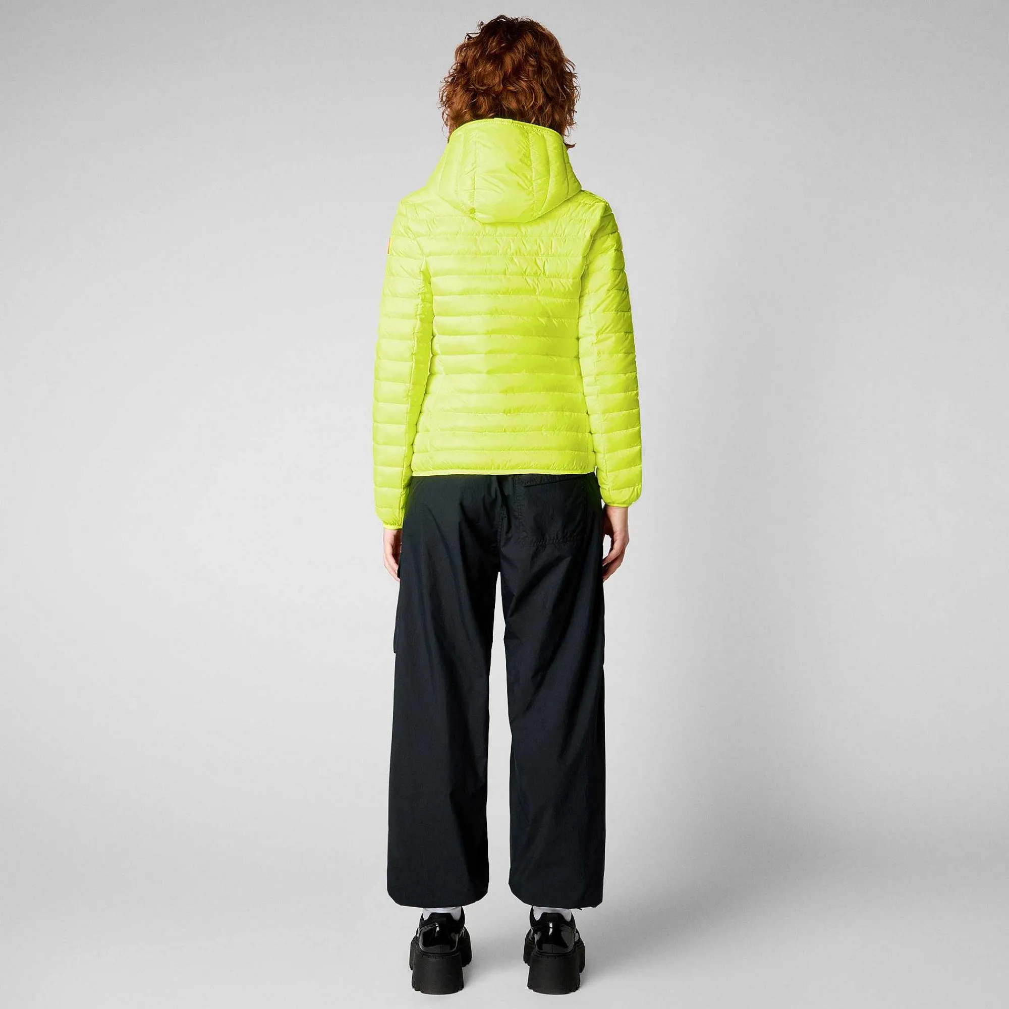 Piumini Animal-Free^Save The Duck Piumino Animal Free Donna Kyla Giallo Fluo