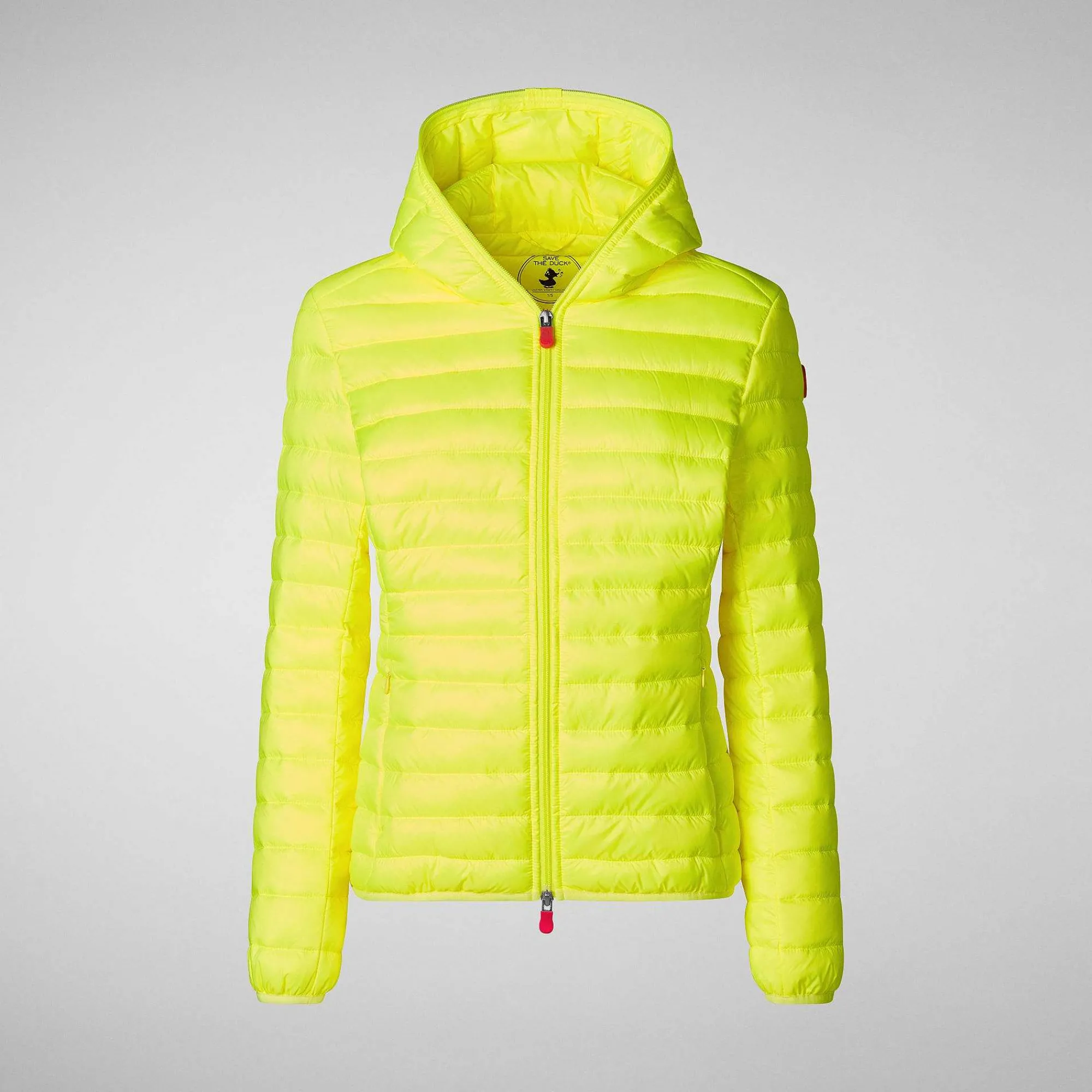 Piumini Animal-Free^Save The Duck Piumino Animal Free Donna Kyla Giallo Fluo