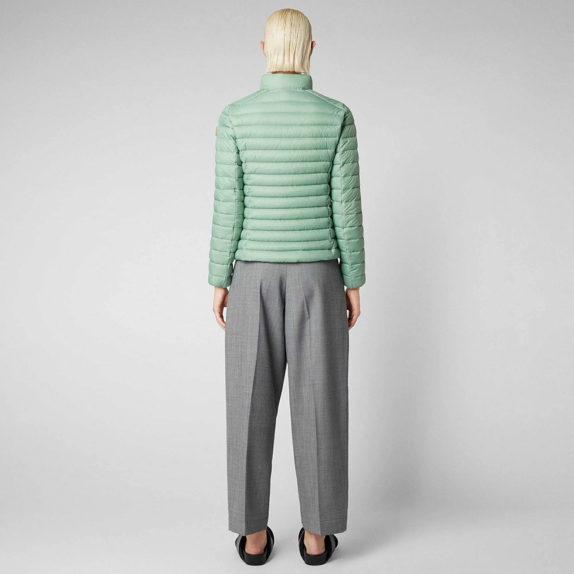 Piumini Animal-Free^Save The Duck Piumino Animal Free Donna Carly Verde Menta