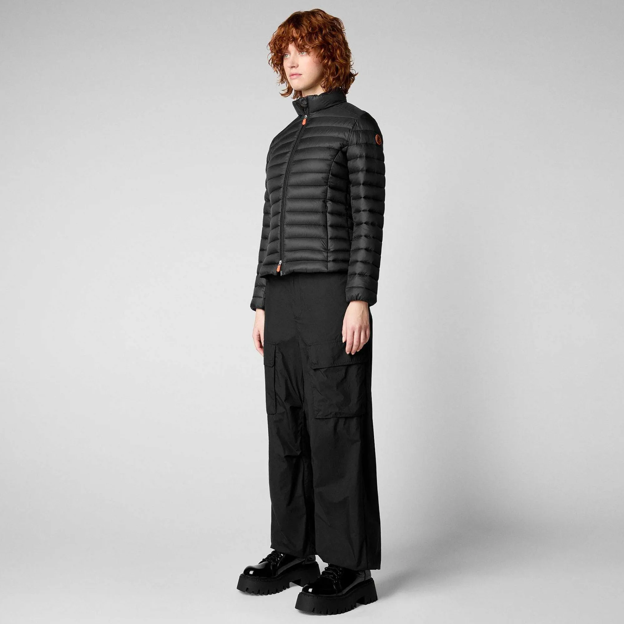 Piumini Animal-Free^Save The Duck Piumino Animal Free Donna Carly Nero