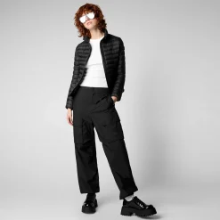 Piumini Animal-Free^Save The Duck Piumino Animal Free Donna Carly Nero