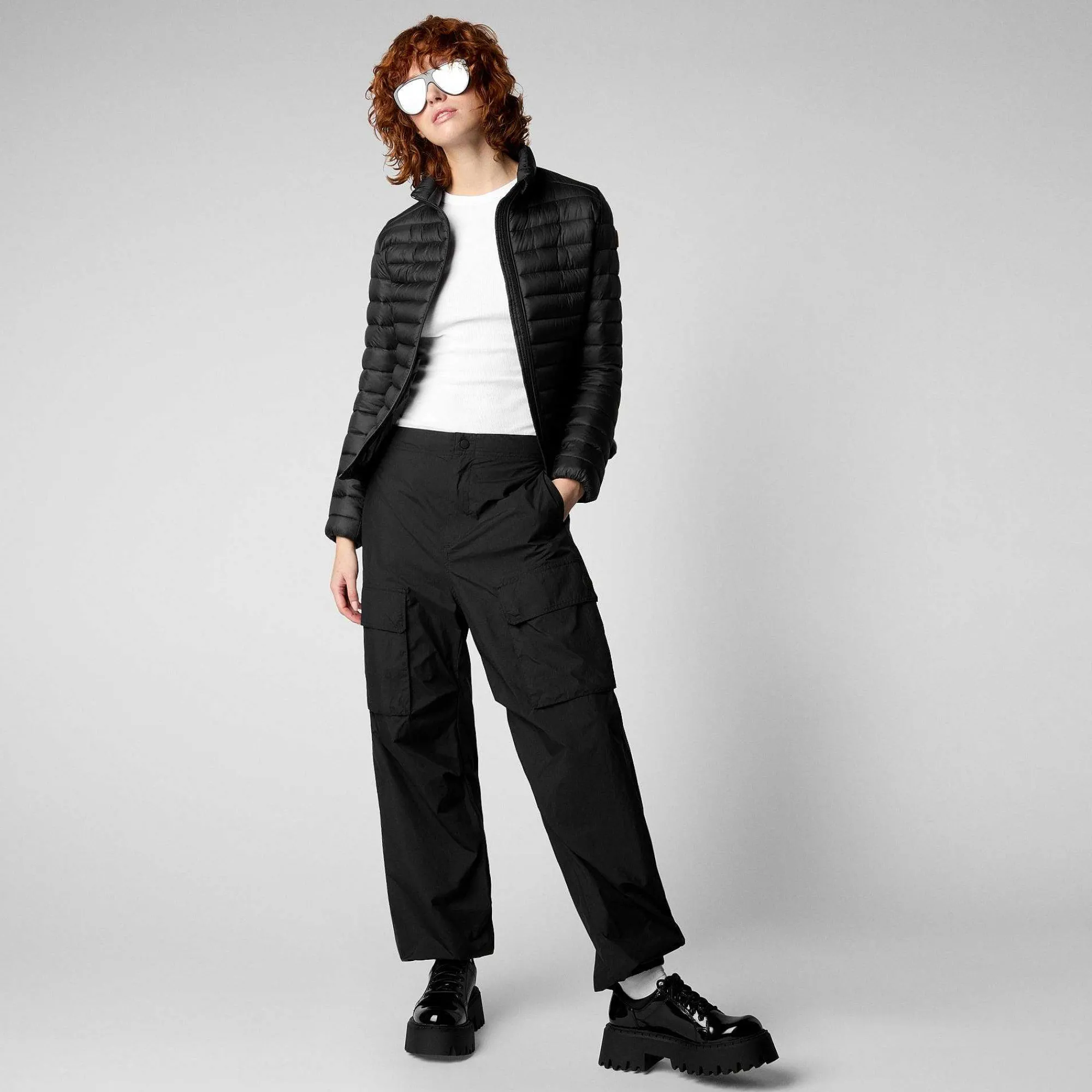 Piumini Animal-Free^Save The Duck Piumino Animal Free Donna Carly Nero