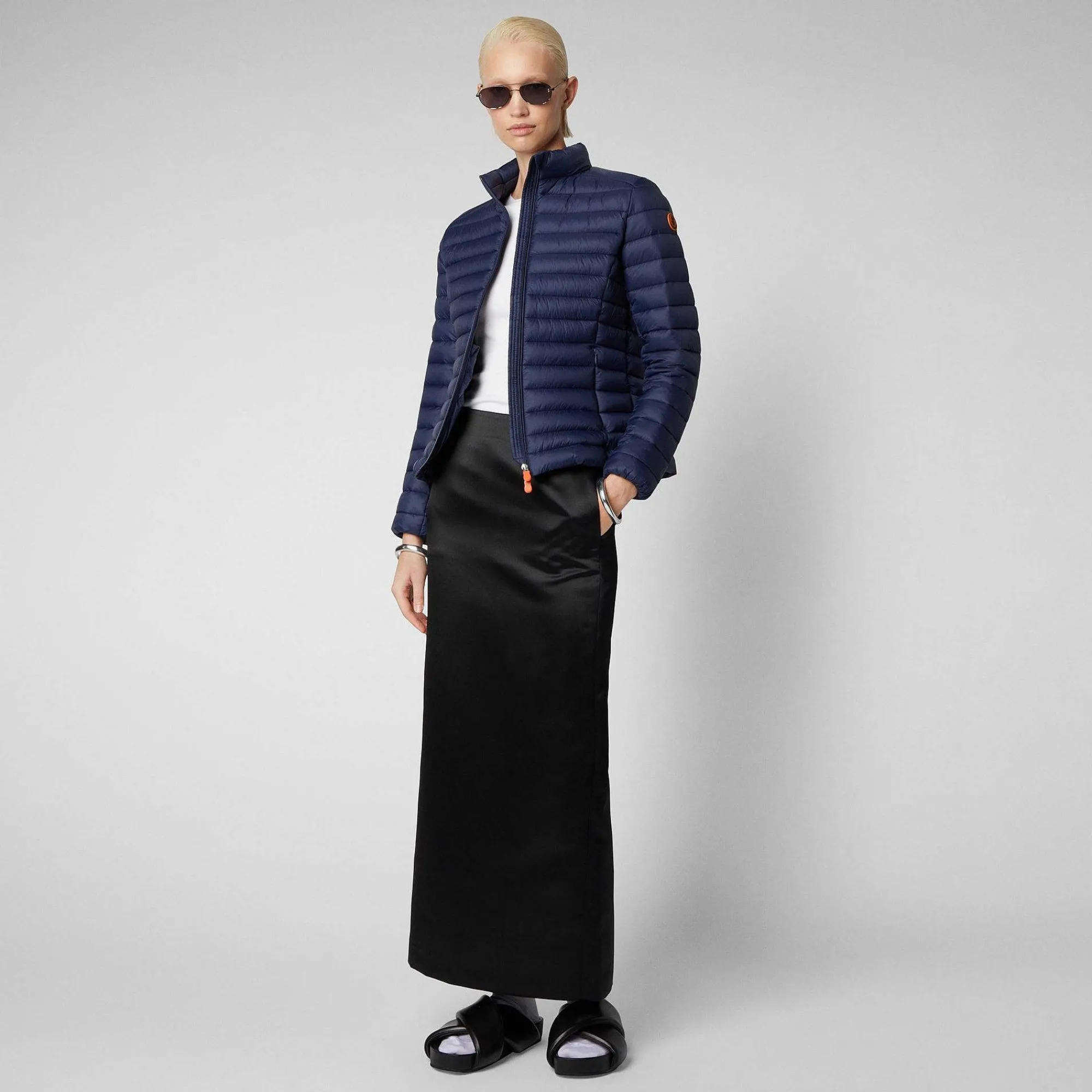 Piumini Animal-Free^Save The Duck Piumino Animal Free Donna Carly Blu Navy