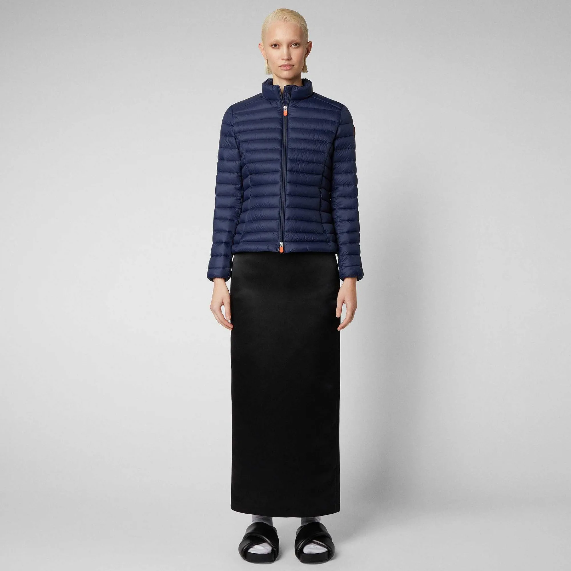 Piumini Animal-Free^Save The Duck Piumino Animal Free Donna Carly Blu Navy