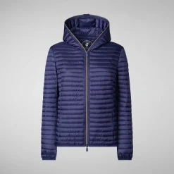 Piumini Animal-Free^Save The Duck Piumino Animal Free Donna Alexa Blu Navy
