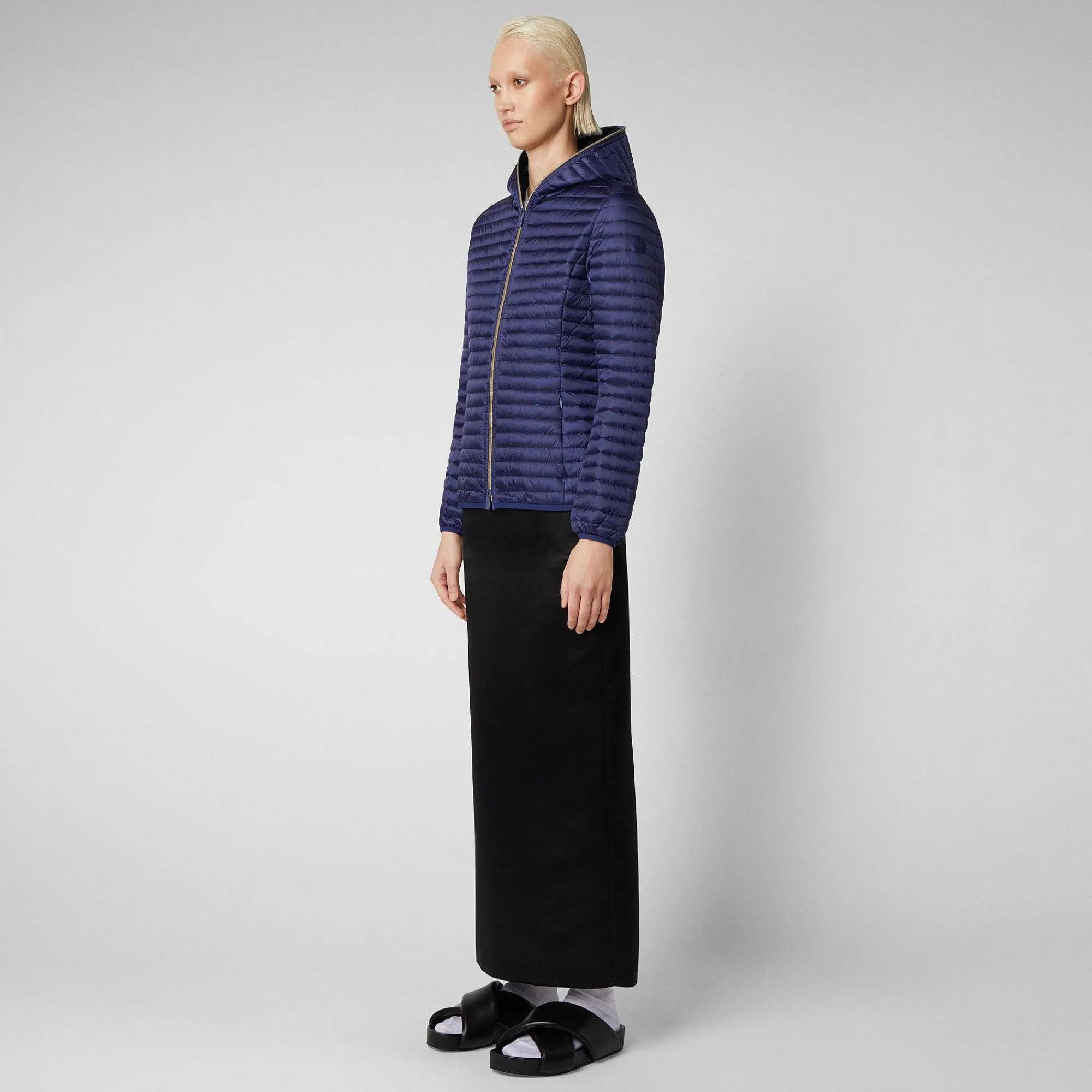 Piumini Animal-Free^Save The Duck Piumino Animal Free Donna Alexa Blu Navy