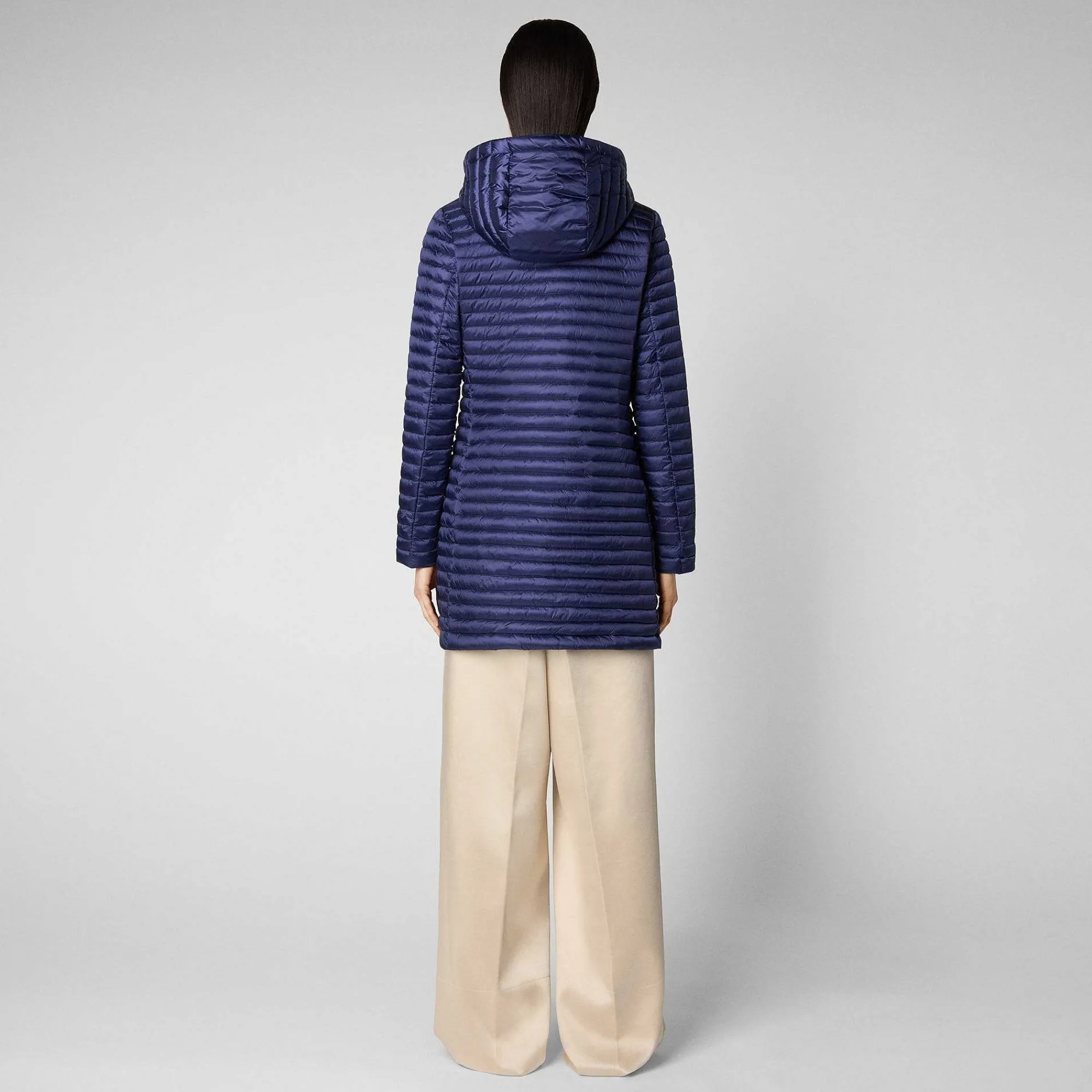 Piumini Animal-Free^Save The Duck Piumino Animal Free Donna Megs Blu Navy