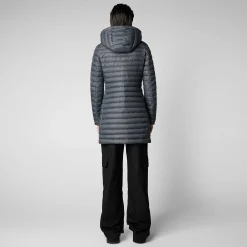 Piumini Animal-Free^Save The Duck Piumino Animal Free Donna Bryanna Grigio Tempesta
