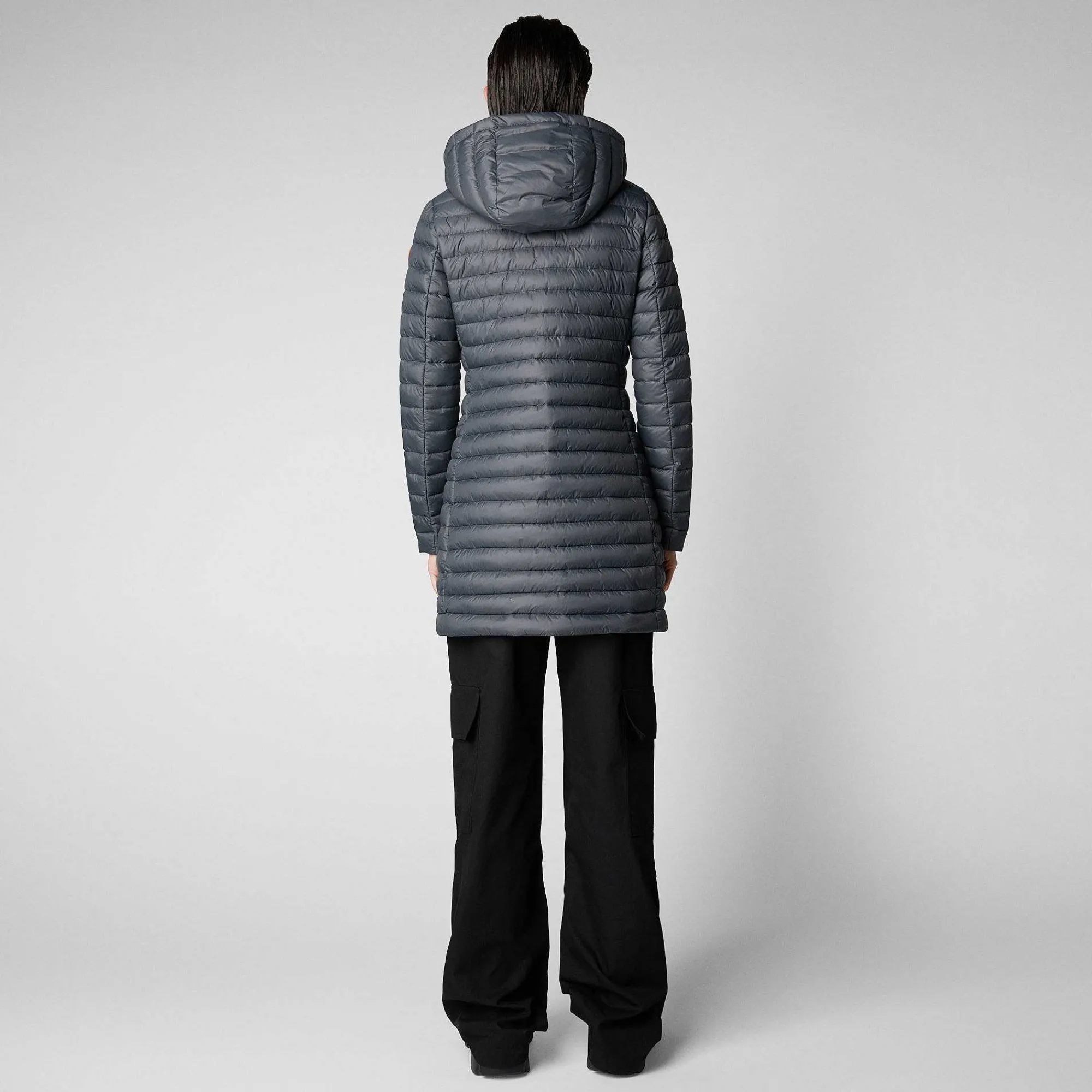 Piumini Animal-Free^Save The Duck Piumino Animal Free Donna Bryanna Grigio Tempesta