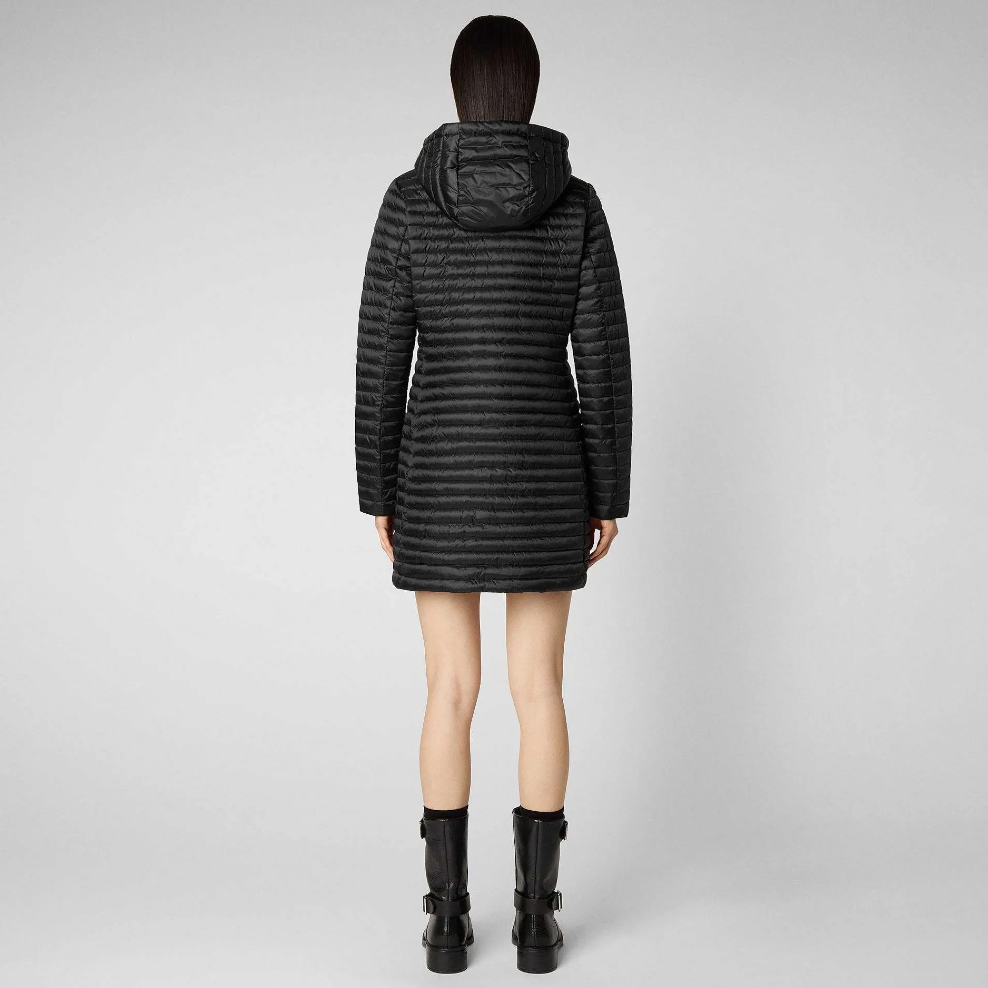 Piumini Animal-Free^Save The Duck Piumino Animal Free Donna Megs Nero