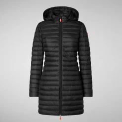 Piumini Animal-Free^Save The Duck Piumino Animal Free Donna Bryanna Nero