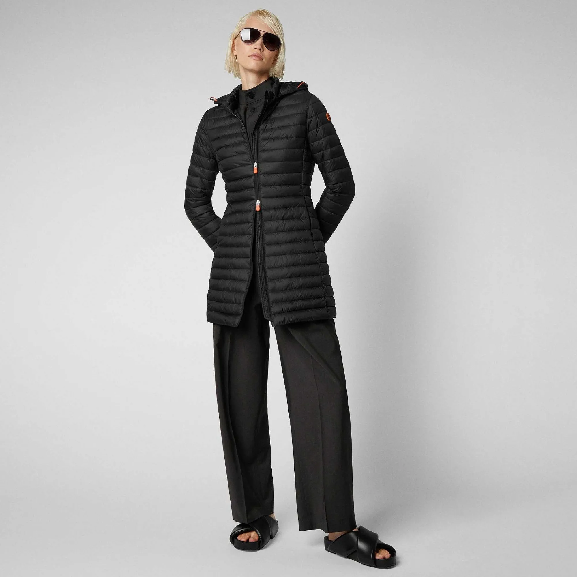 Piumini Animal-Free^Save The Duck Piumino Animal Free Donna Bryanna Nero