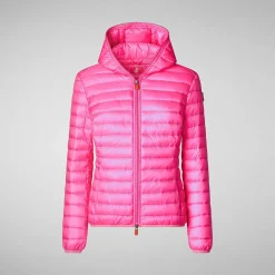 Piumini Animal-Free^Save The Duck Piumino Animal Free Kyla Rosa Fluo