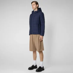 Piumini Animal-Free^Save The Duck Piumino Animal Free Uomo Cael Blu Navy