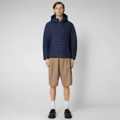 Piumini Animal-Free^Save The Duck Piumino Animal Free Uomo Cael Blu Navy