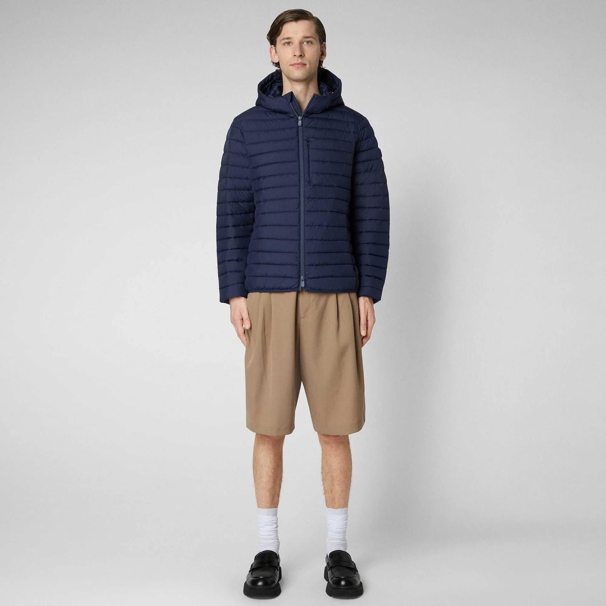 Piumini Animal-Free^Save The Duck Piumino Animal Free Uomo Cael Blu Navy
