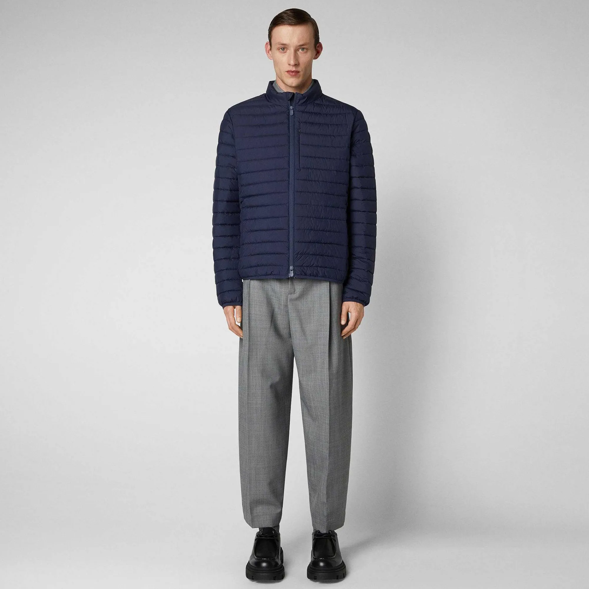 Piumini Animal-Free^Save The Duck Piumino Animal Free Uomo Cole Blu Navy