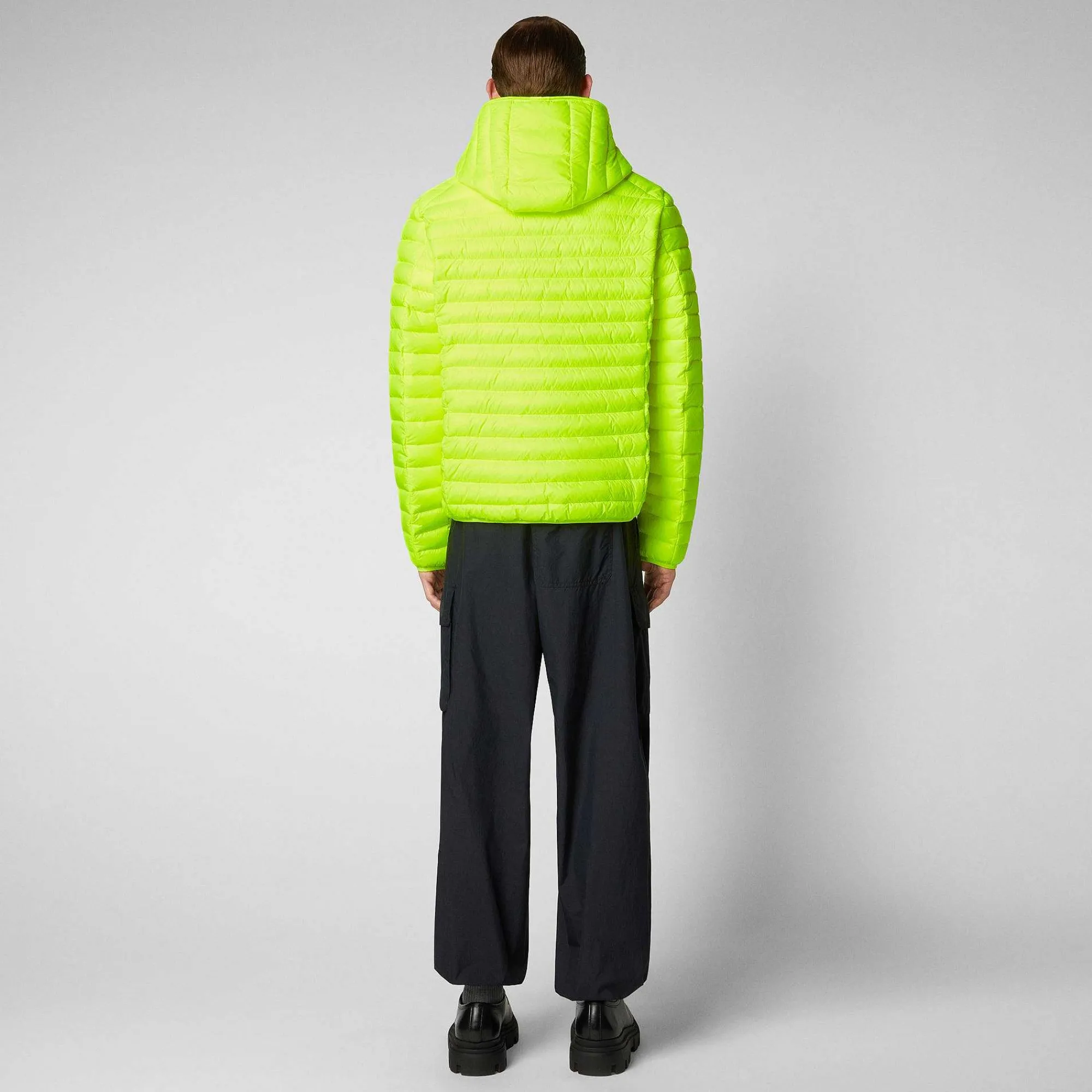 Piumini Animal-Free^Save The Duck Piumino Animal Free Uomo Helios Giallo Fluo