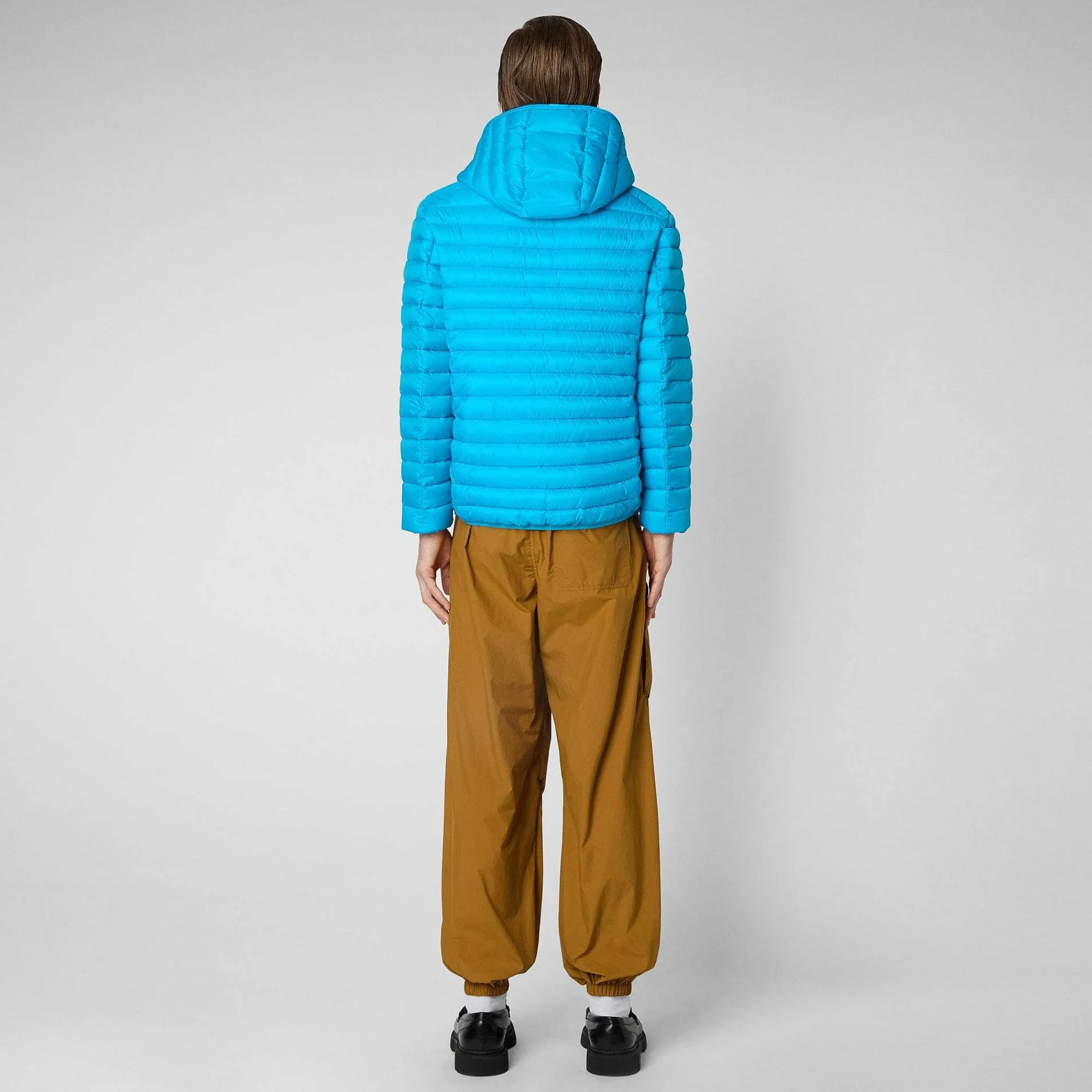 Piumini Animal-Free^Save The Duck Piumino Animal Free Uomo Helios Azzurro Fluo