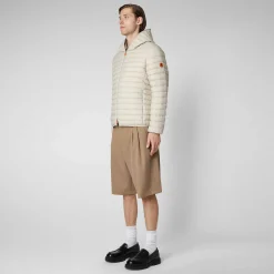 Piumini Animal-Free^Save The Duck Piumino Animal Free Uomo Donald Beige Chiaro