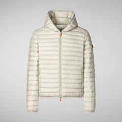 Piumini Animal-Free^Save The Duck Piumino Animal Free Uomo Donald Beige Chiaro