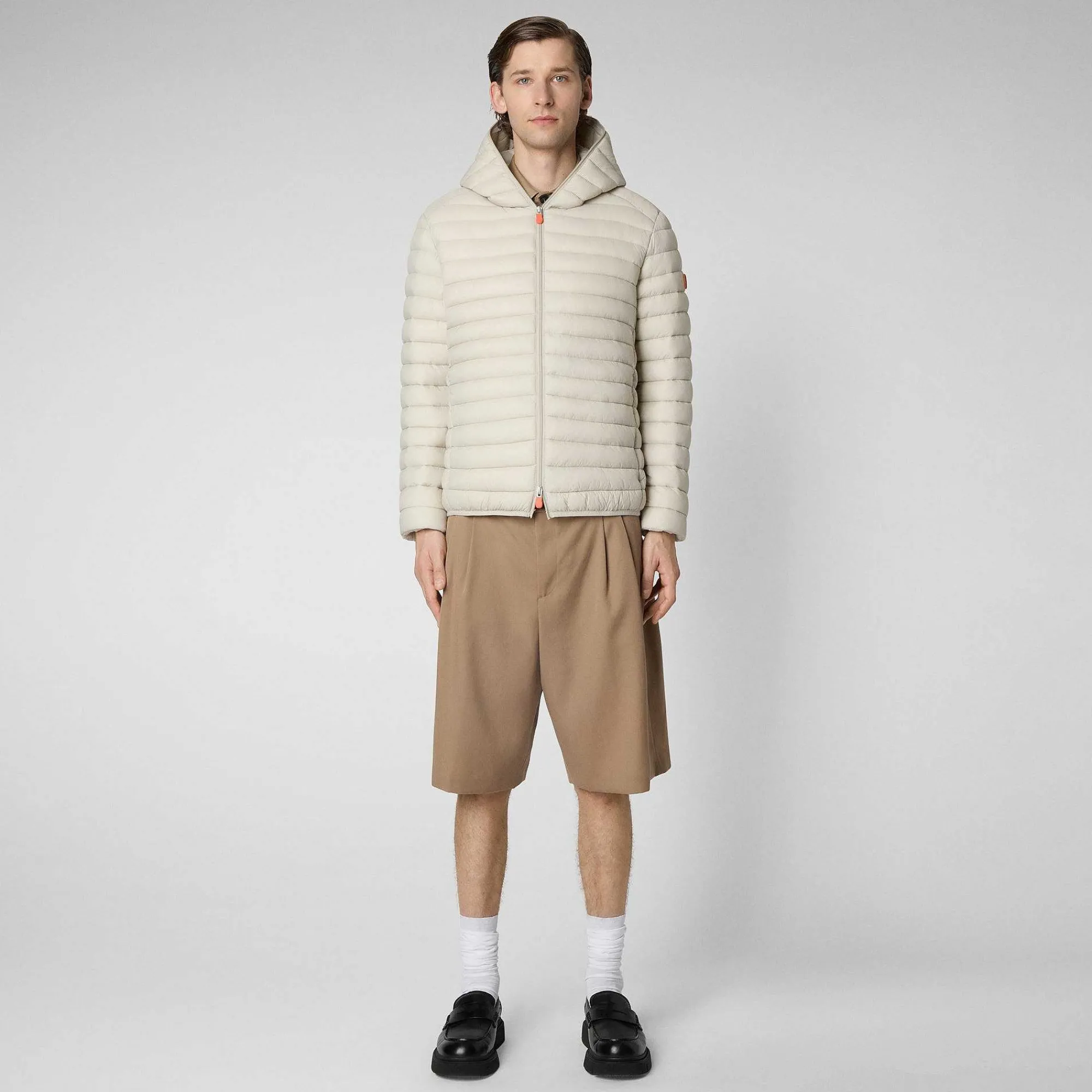 Piumini Animal-Free^Save The Duck Piumino Animal Free Uomo Donald Beige Chiaro