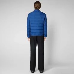 Piumini Animal-Free^Save The Duck Piumino Animal Free Uomo Cole Blu Oceano