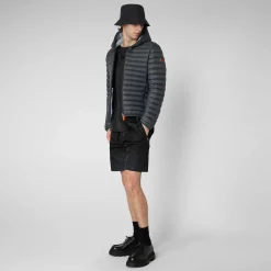 Piumini Animal-Free^Save The Duck Piumino Animal Free Uomo Donald Grigio Tempesta