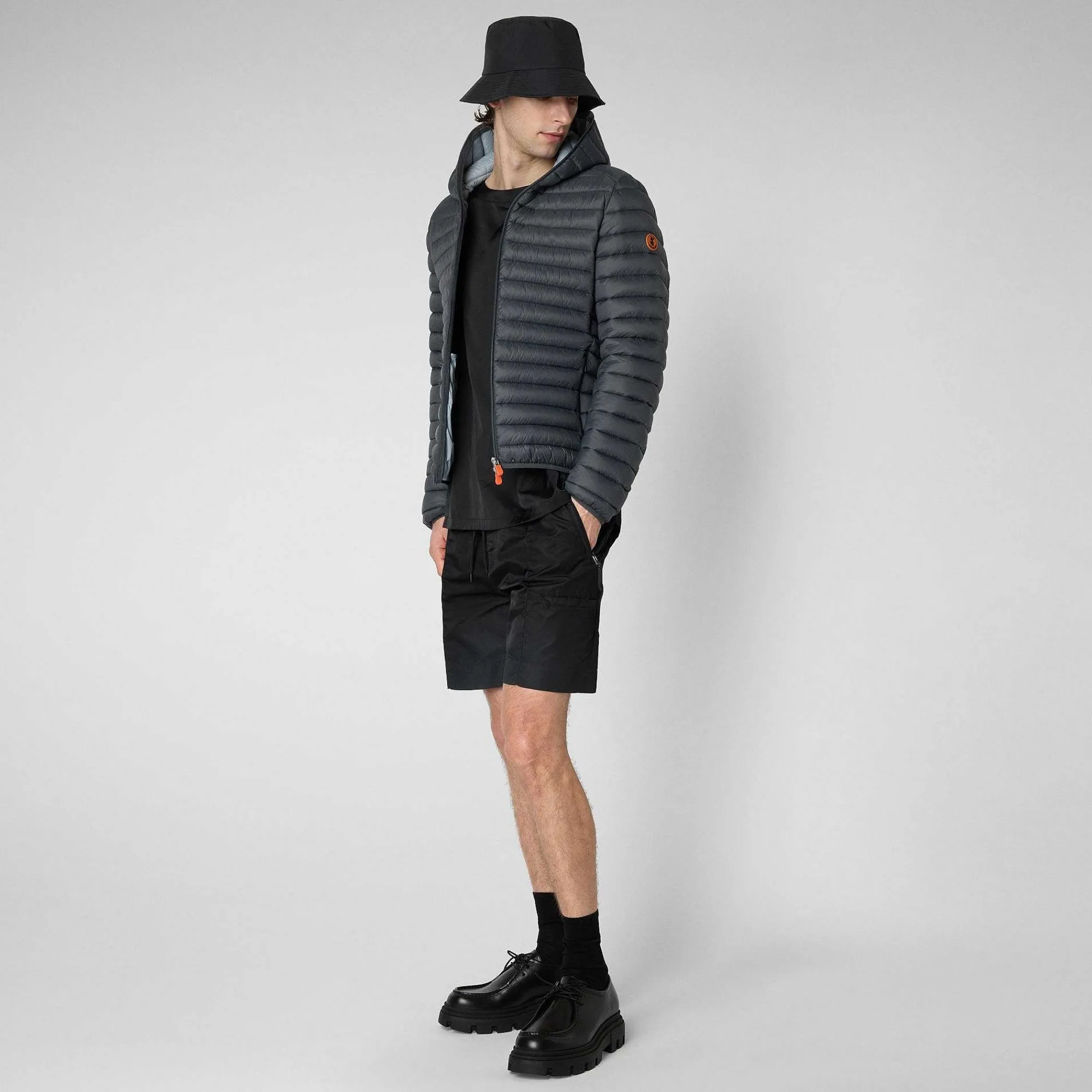 Piumini Animal-Free^Save The Duck Piumino Animal Free Uomo Donald Grigio Tempesta