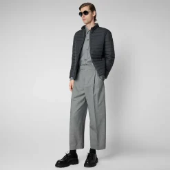 Piumini Animal-Free^Save The Duck Piumino Animal Free Uomo Cole Grigio Tempesta