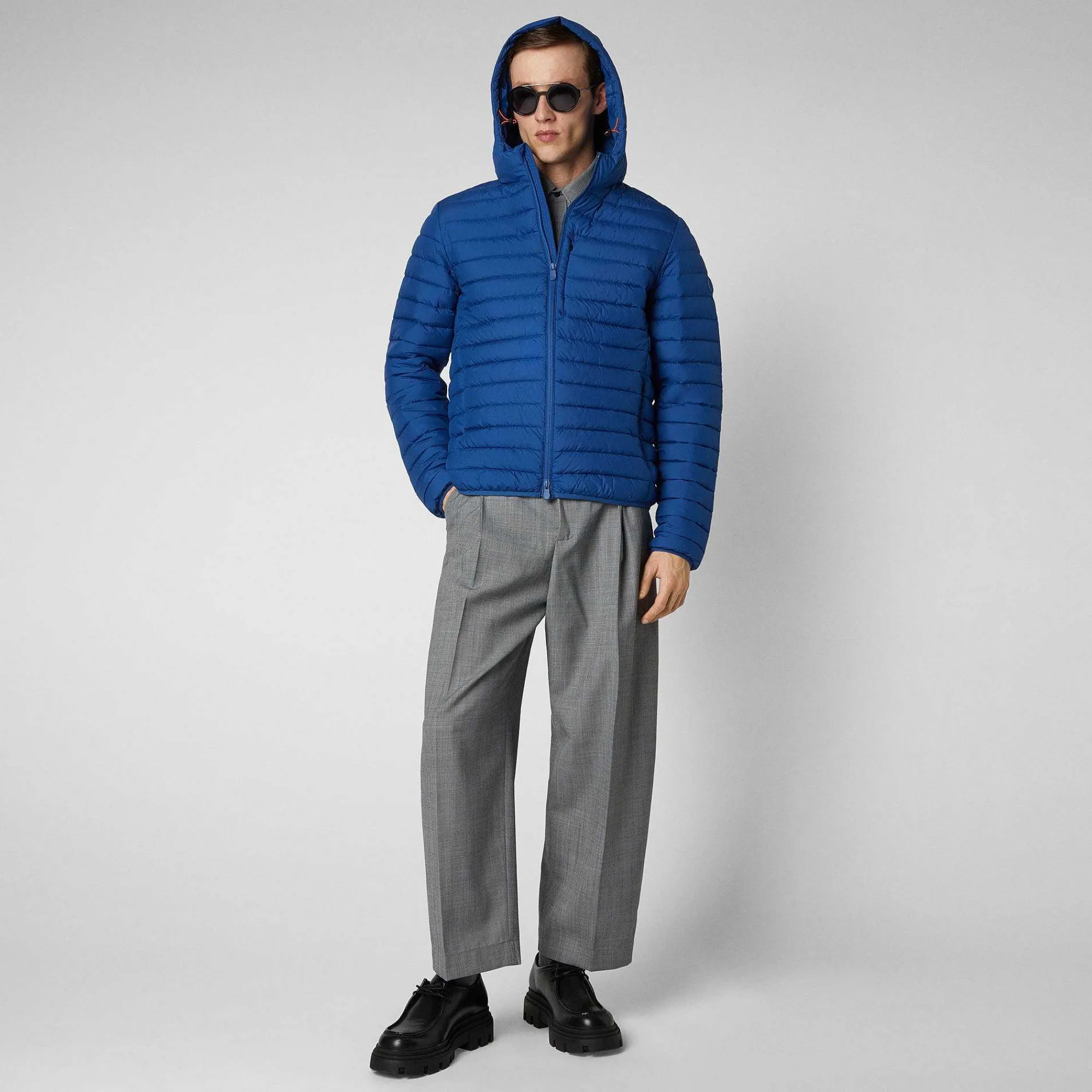 Piumini Animal-Free^Save The Duck Piumino Animal Free Uomo Cael Blu Oceano