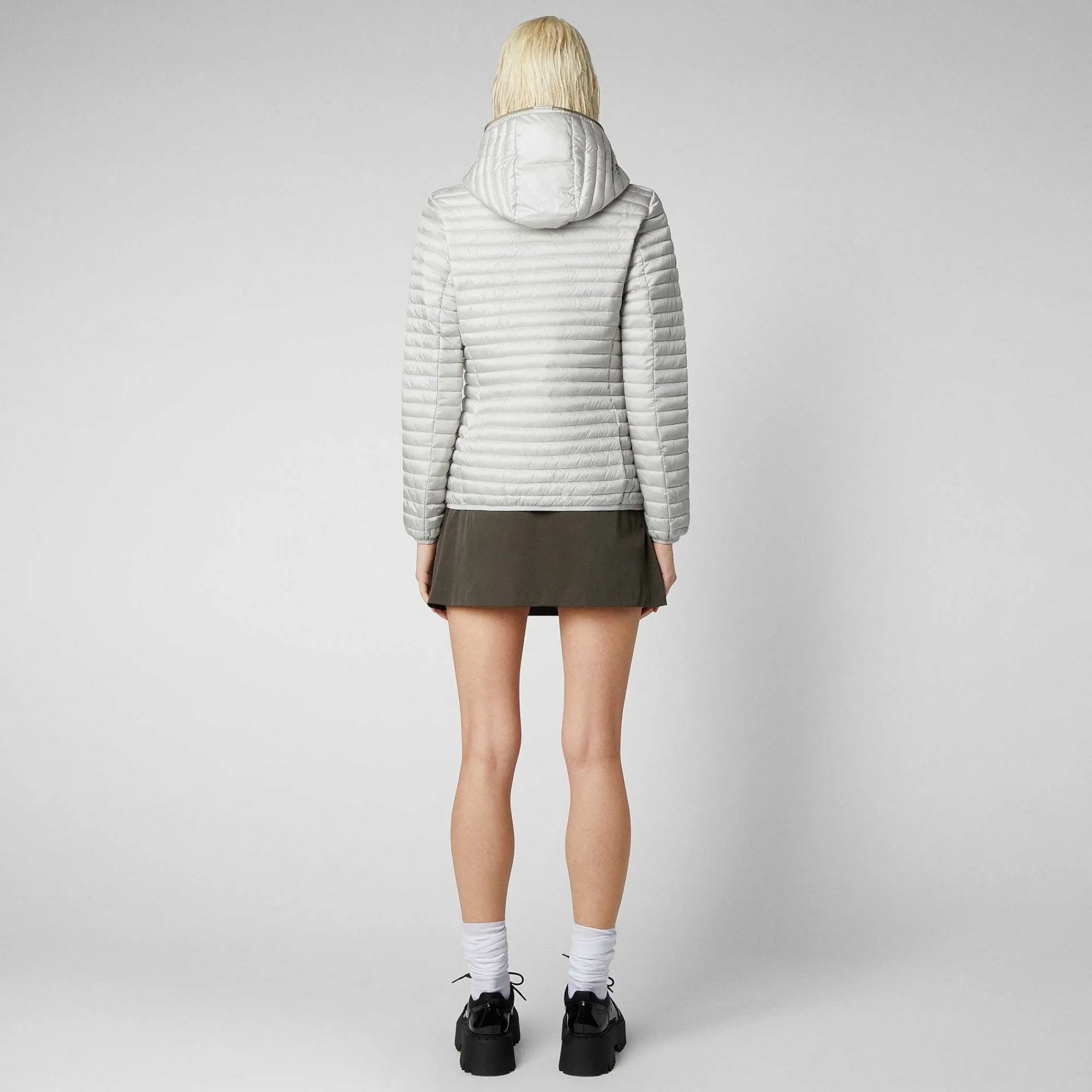 Piumini Animal-Free^Save The Duck Piumino Animal-Free Donna Alexa Grigio Nebbia