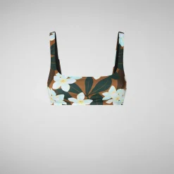 Costumi Da Bagno^Save The Duck Top Bikini Donna Uliana Marrone Frangipani