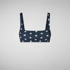Costumi Da Bagno^Save The Duck Top Bikini Donna Uliana Stampa Stelle Marine Stampa Stelle Marine Su Fondo Blu Navy