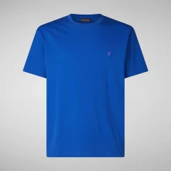Magliette & Felpe^Save The Duck T-Shirt Uomo Adelmar Blu Elettrico