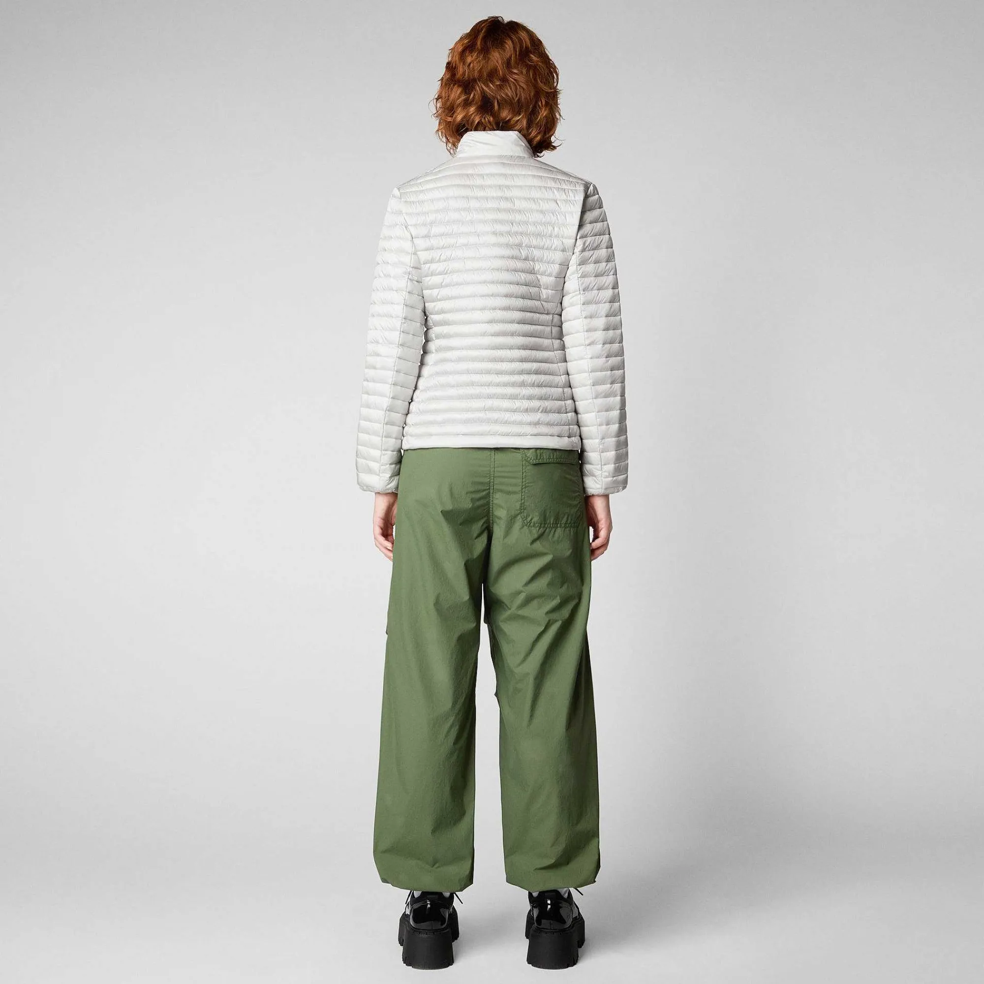 Piumini Animal-Free^Save The Duck Woman'S Animal Puffer Andreina Grigio Nebbia